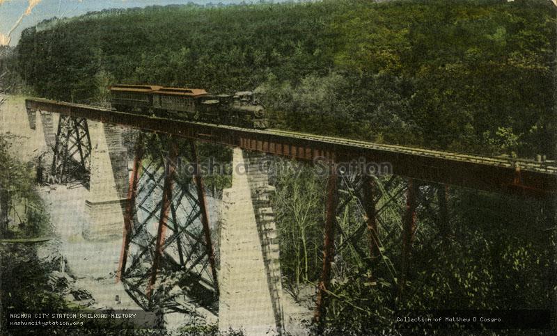 Postcard: New Boston & Maine Steel Bridge, Greenville, N.H.